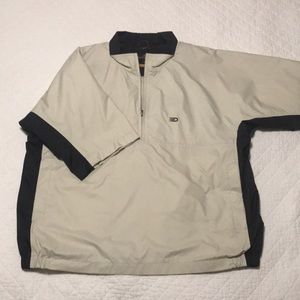 Dockers Golf Windbreaker Tan/Black Size XL